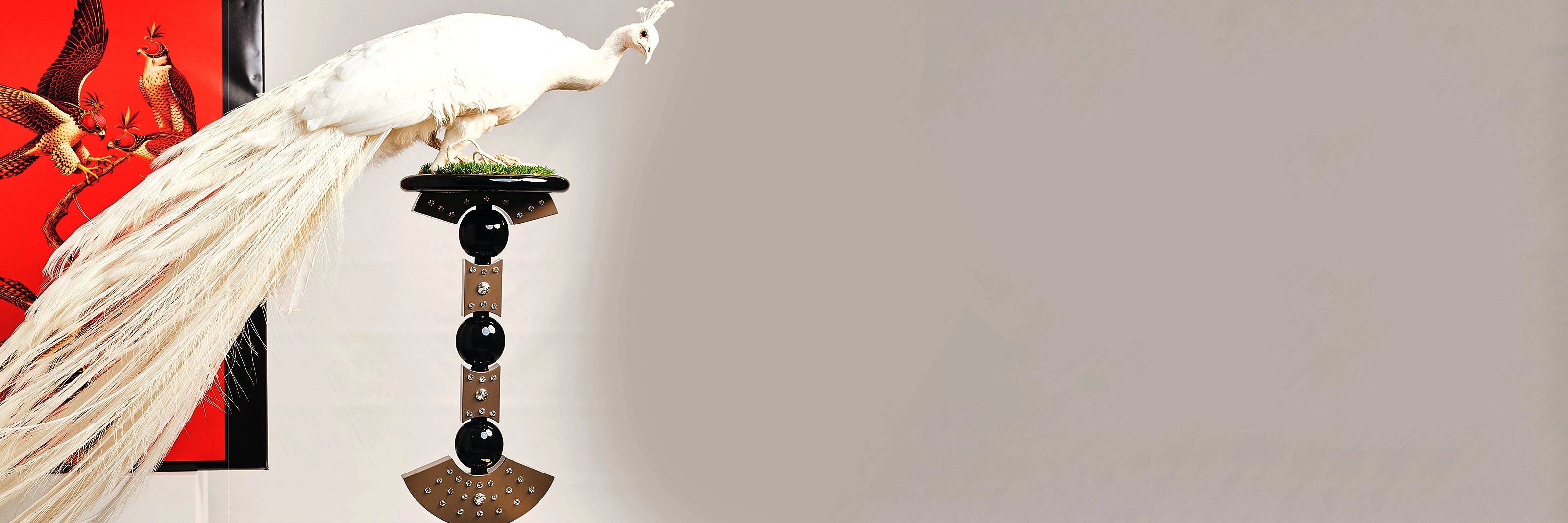 FUROAR Grand Salon — luxury handcrafted bird aviaries and pet suites of sweeping elegance