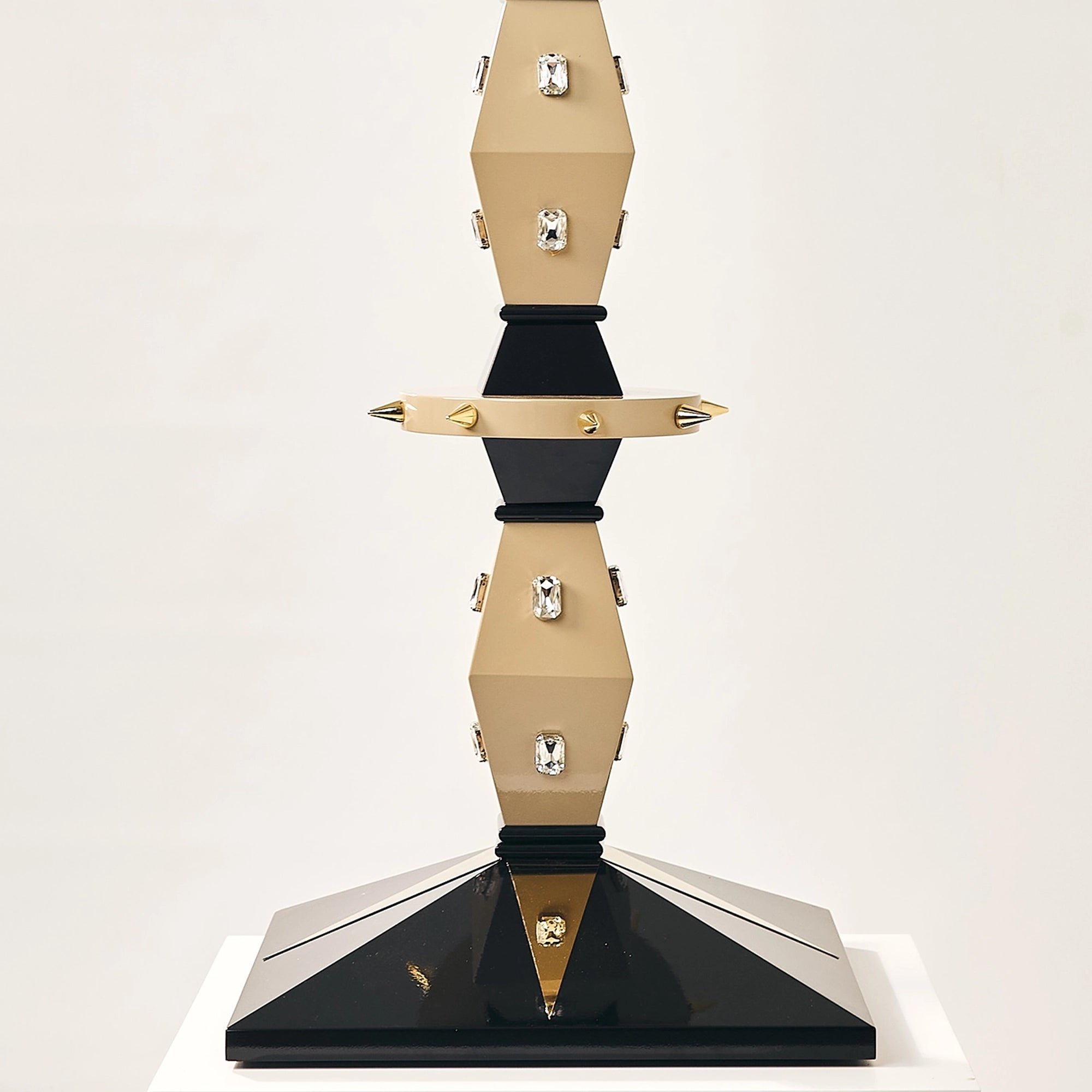 The crystal-accented base of the FUROAR Tsar perch.