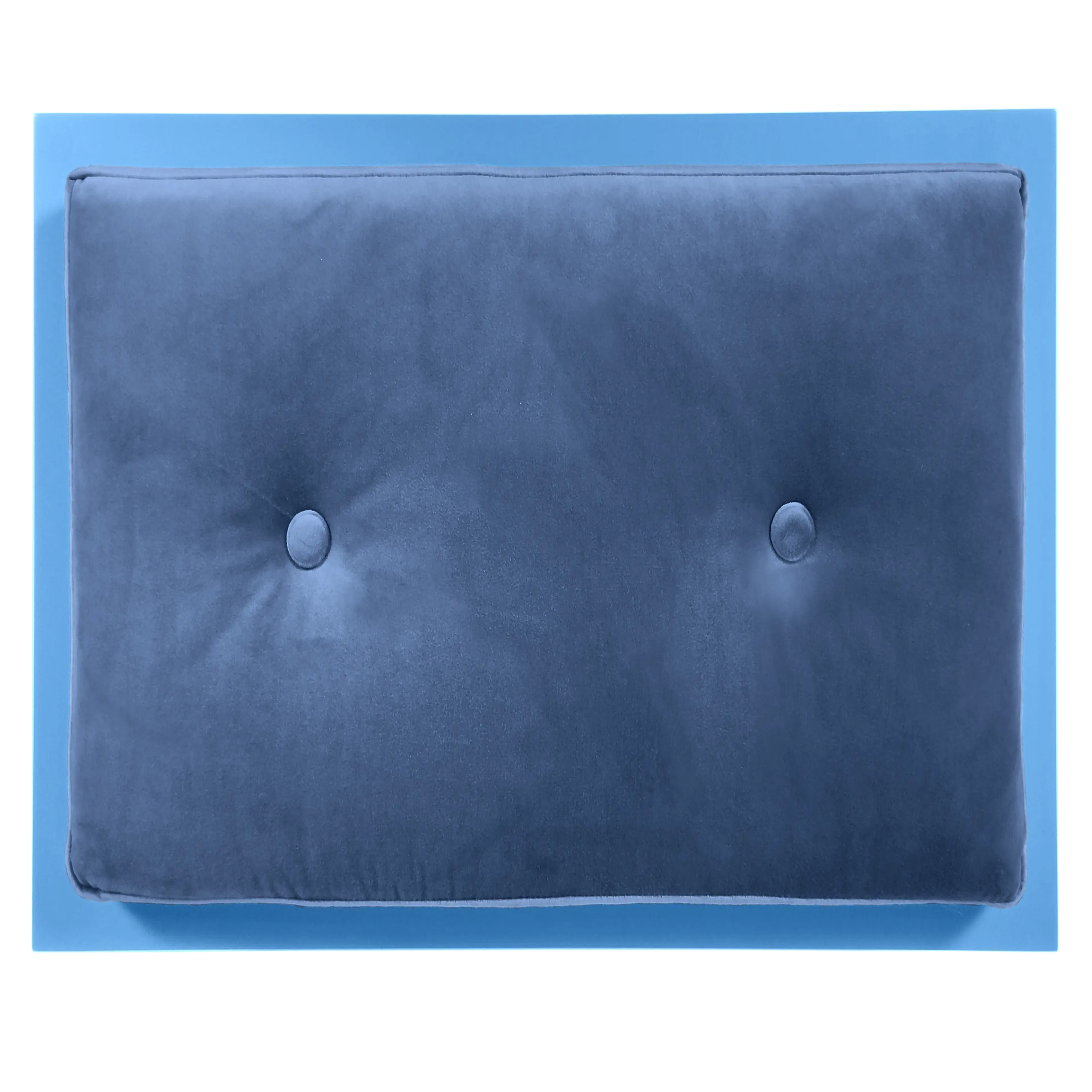 Top view of FUROAR Maison Medium pet furniture showing the luxury of the signature velvet mattress