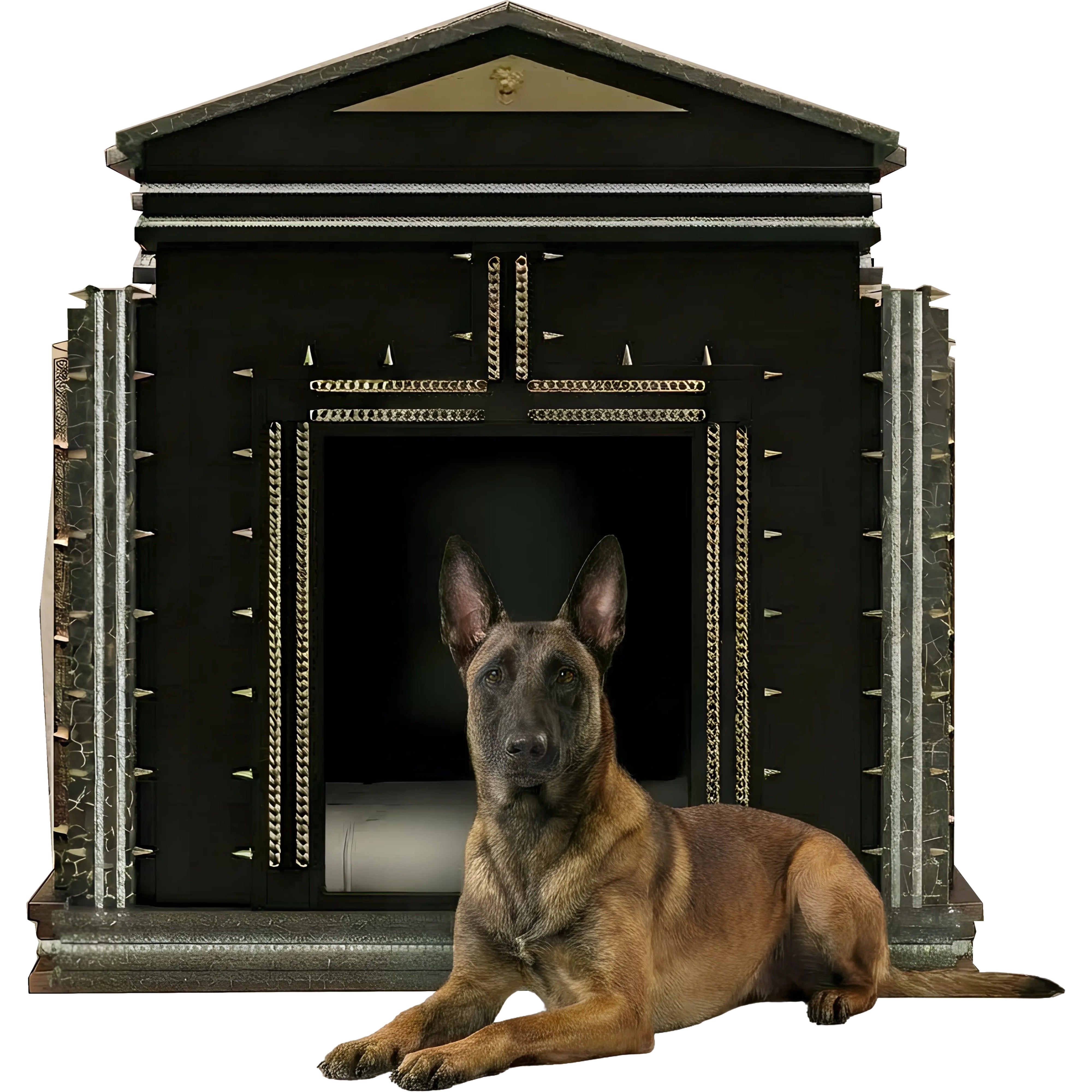 The Hollywood Large indoor dog kennel house in a rockstar glam edition for large breeds.