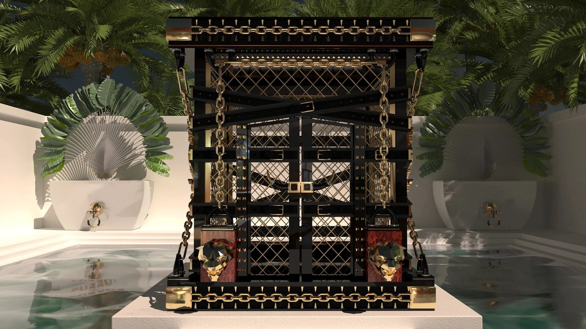 FUROAR Royal Exotic collection — bespoke luxury enclosures for falcons, servals and ocelots
