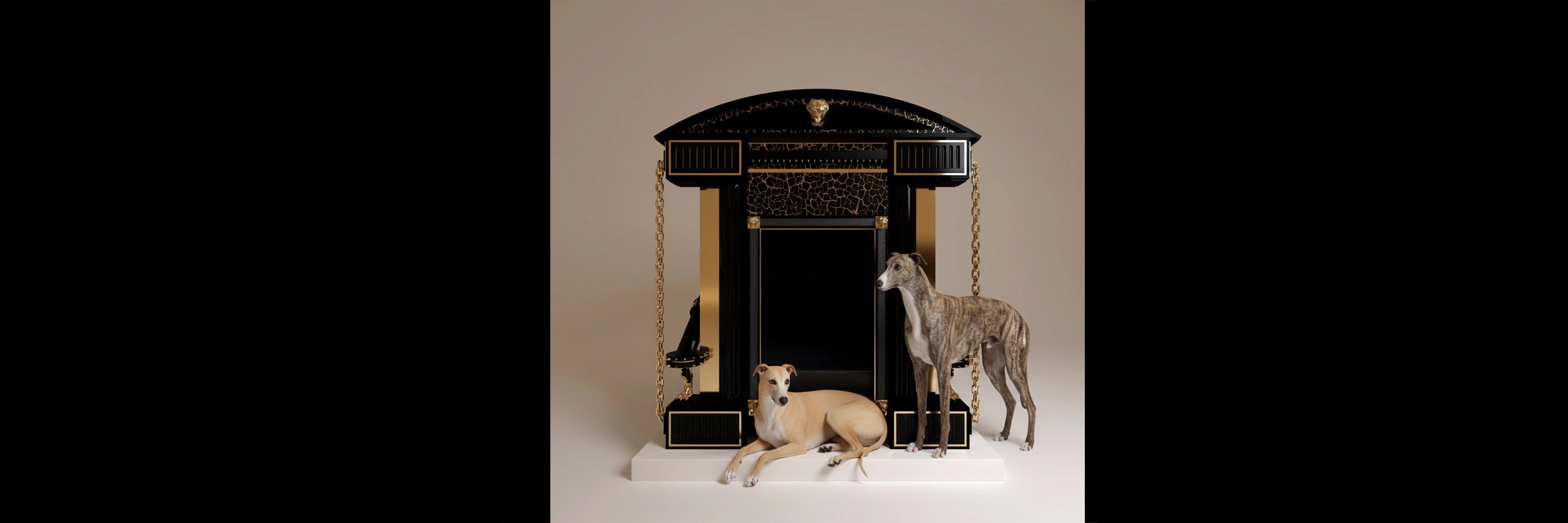 FUROAR Stately collection — majestic handcrafted luxury dog kennels of timeless grandeur