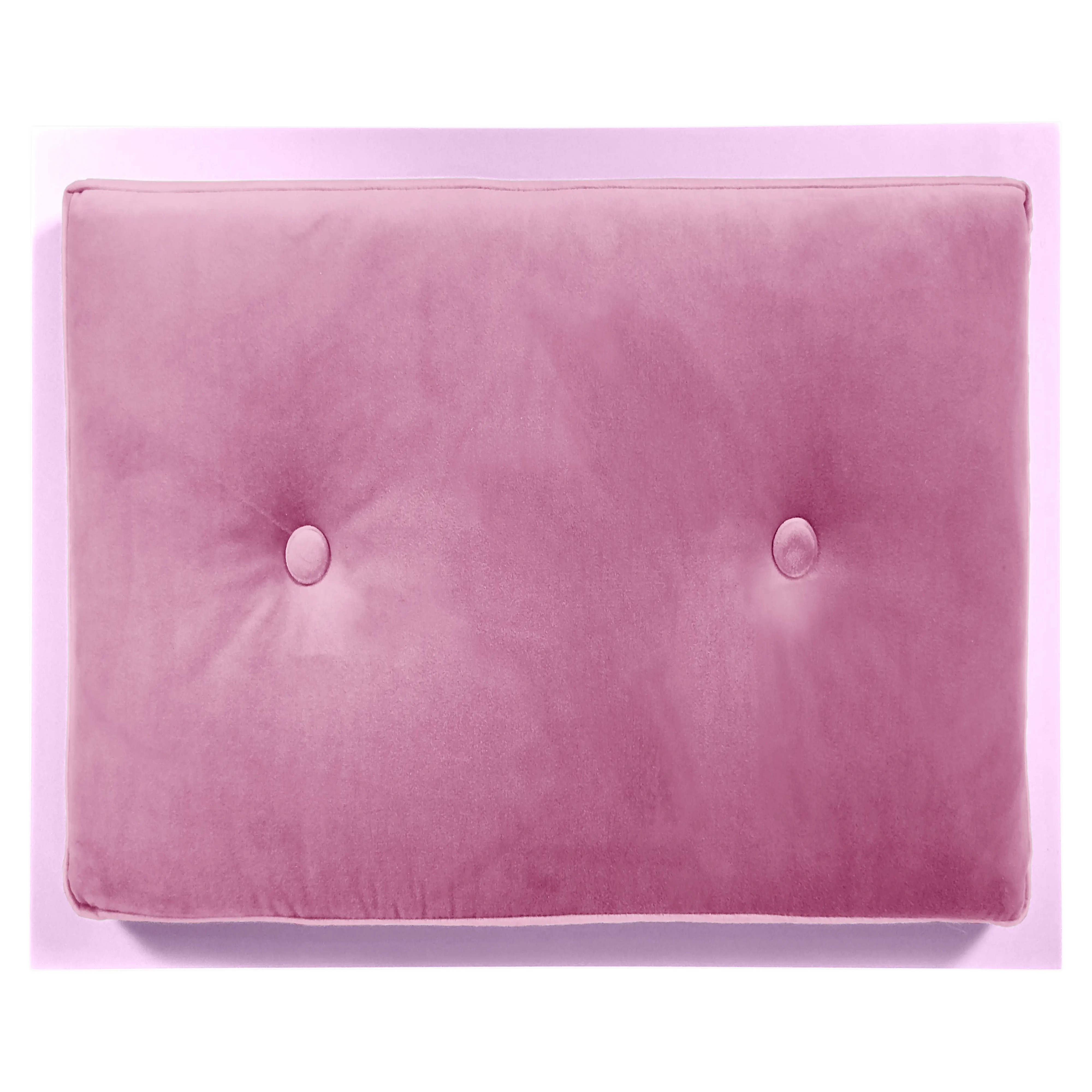 Top view of FUROAR Cakies Medium pet furniture showing the luxury of the velvet mattress