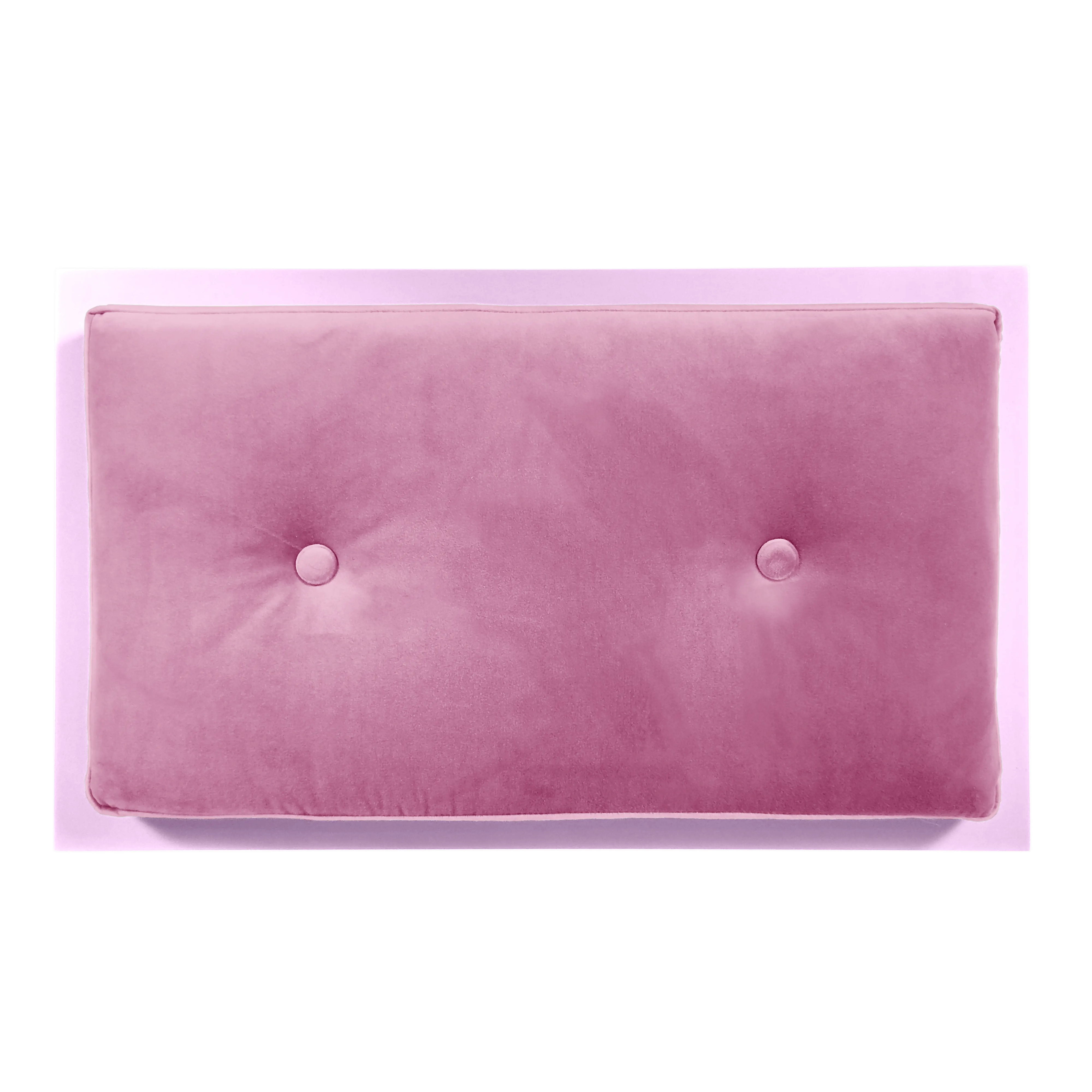 Top view of FUROAR Cakies Small pet furniture showing the luxury of the velvet mattress