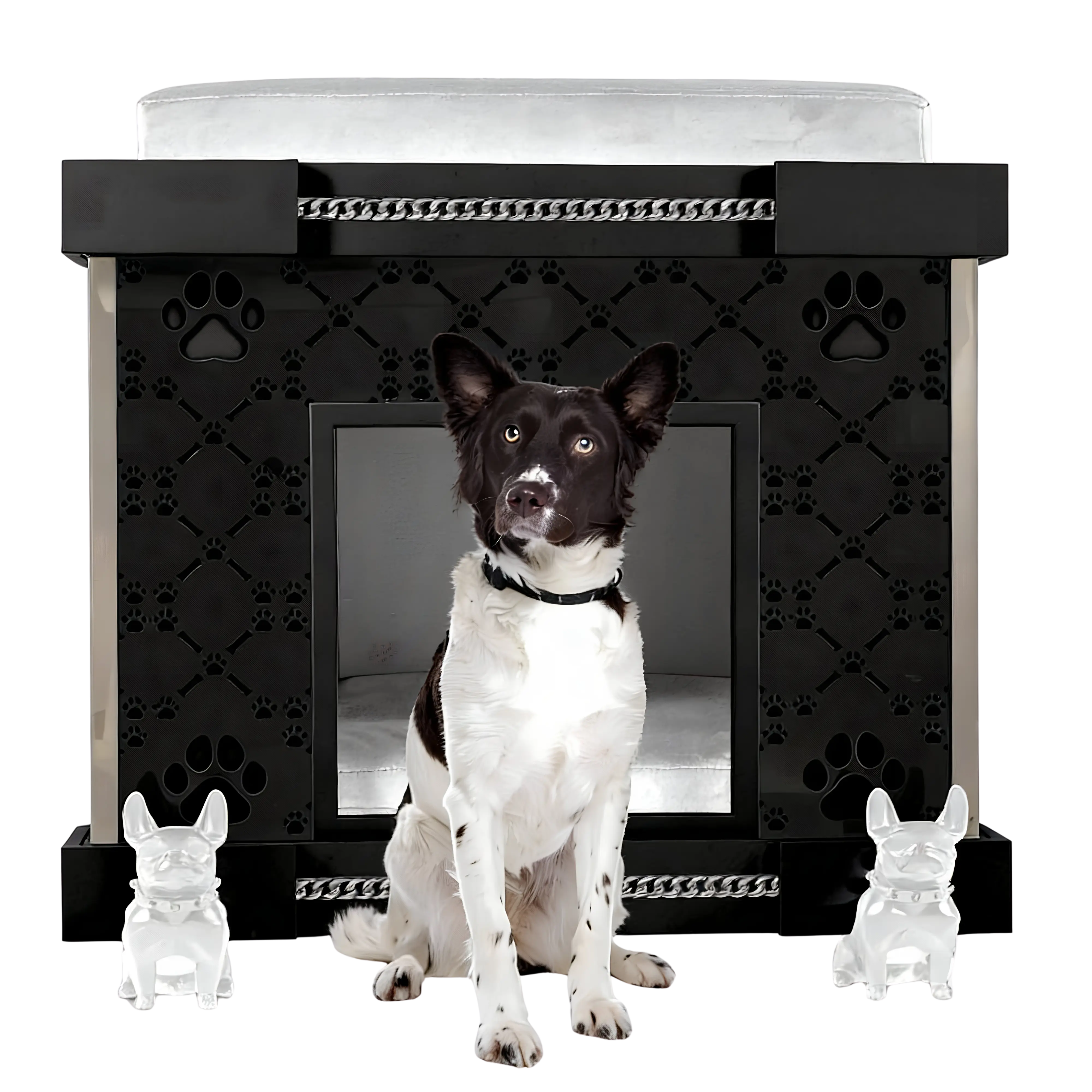 Coco Premier Medium indoor pet kennel house Executive Suite with viral celebrity fashion design.