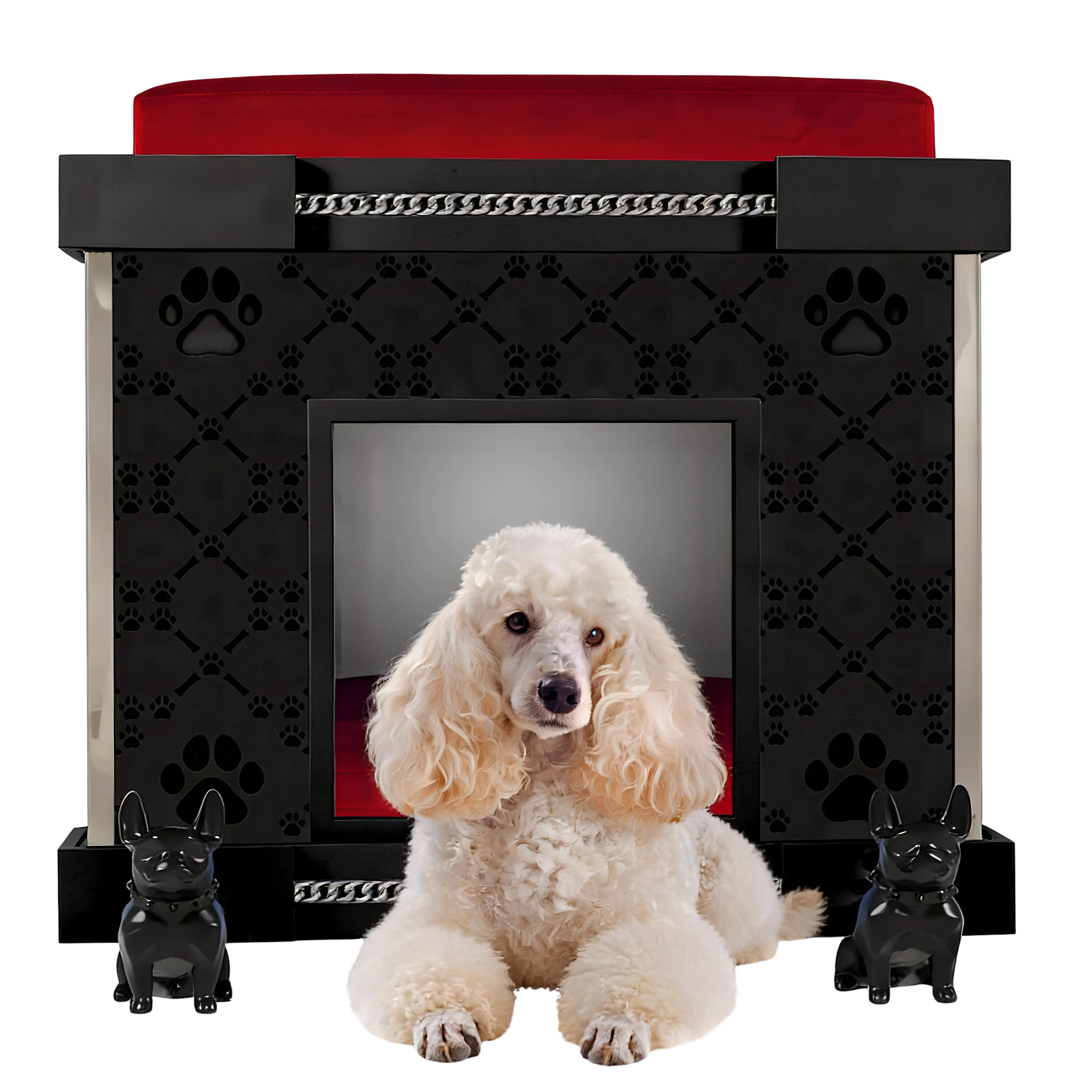 Icon Executive Suite indoor dog kennel pet furniture house in a viral celebrity design.