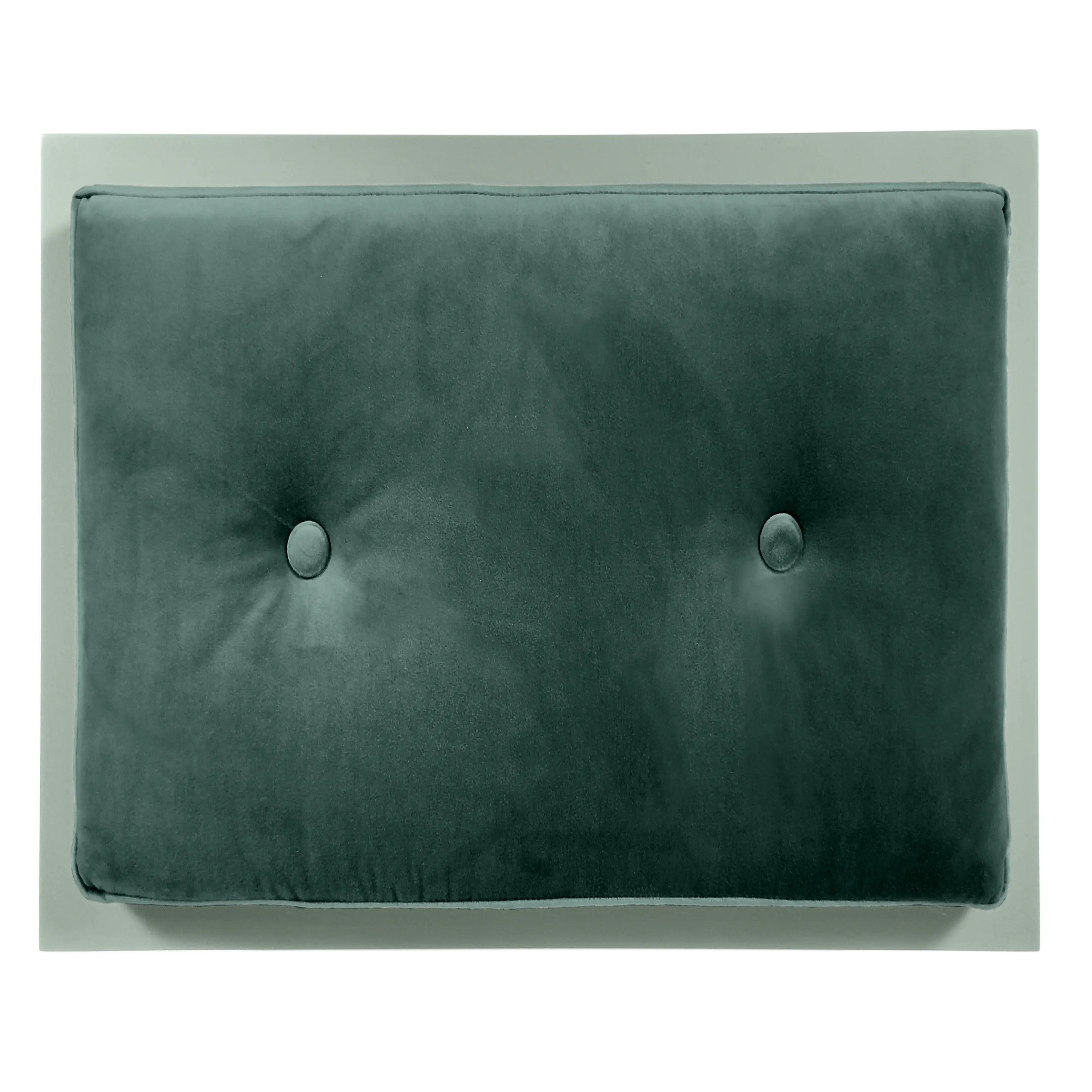 Top view of FUROAR Ivy Medium pet furniture showing the luxury of the velvet mattress