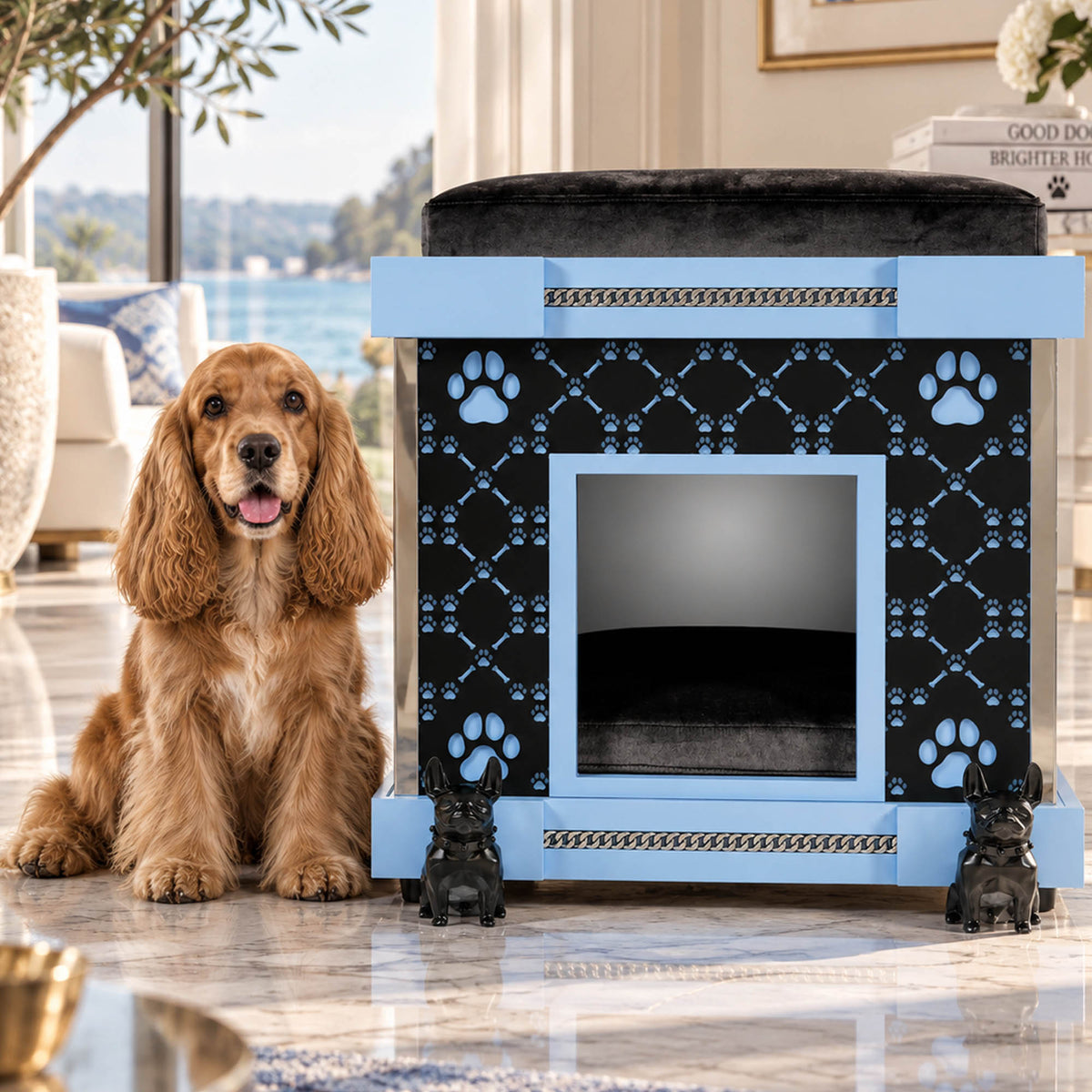 FUROAR medium  junior puppy play dog kennel 