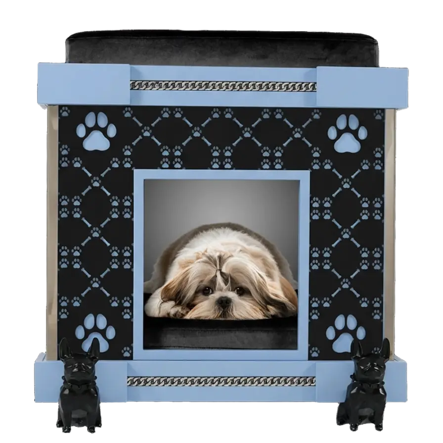 Junior Small indoor dog kennel house viral celebrity fashion nursery suite.