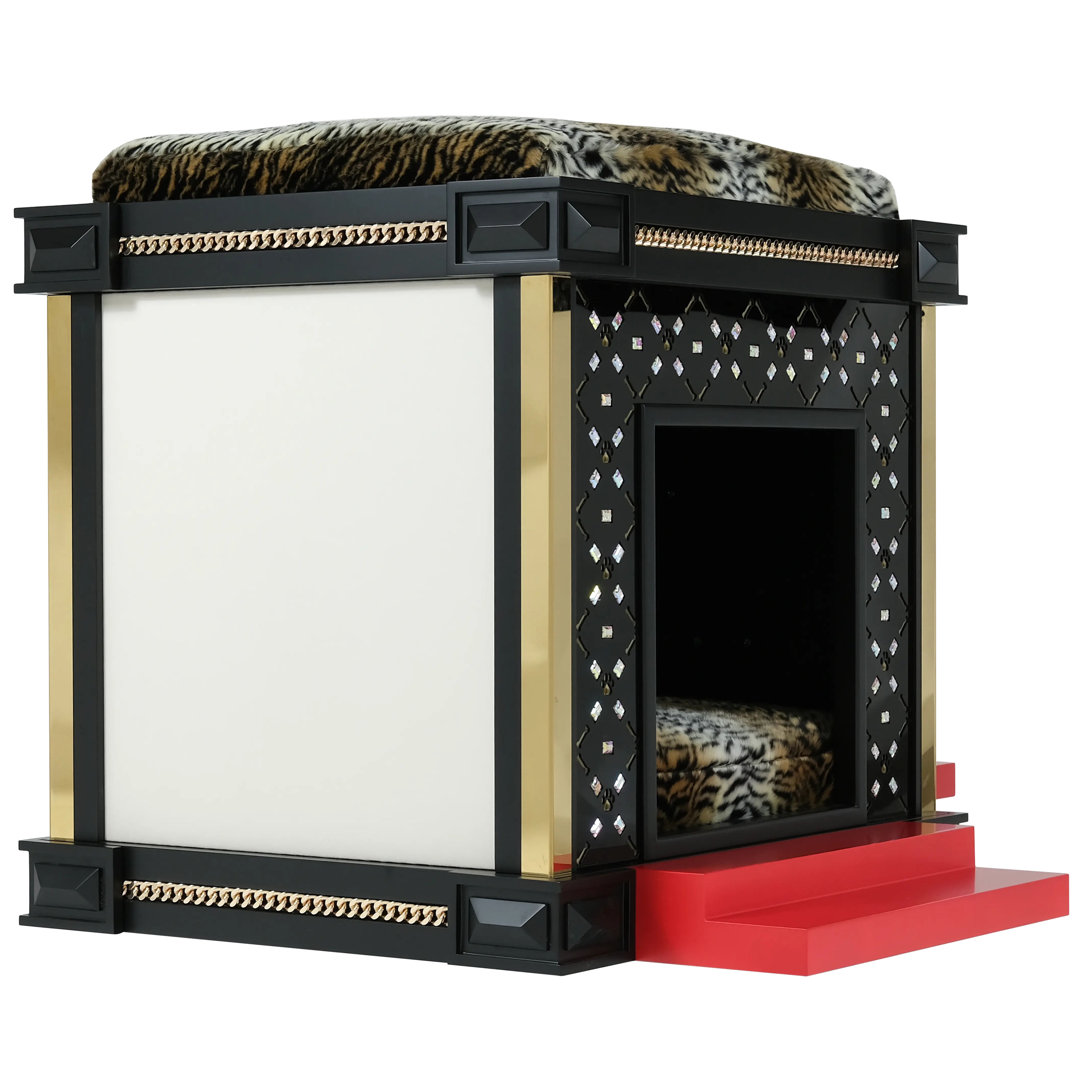 Ultra sleek Posh Medium featuring a luxury leather exterior finish and super glam architecture.