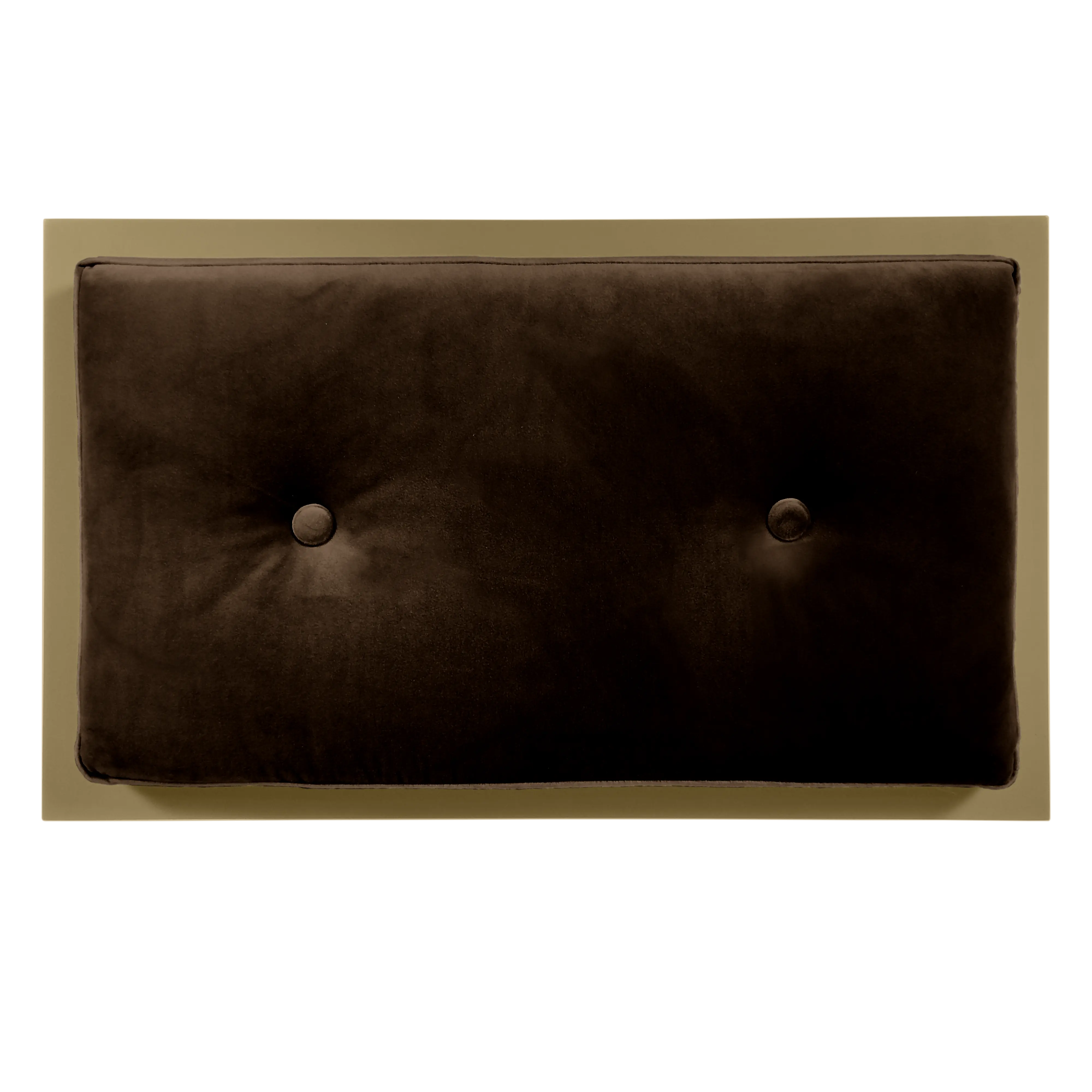 Top view of FUROAR Rocky Small pet furniture showing the luxury of the velvet mattress