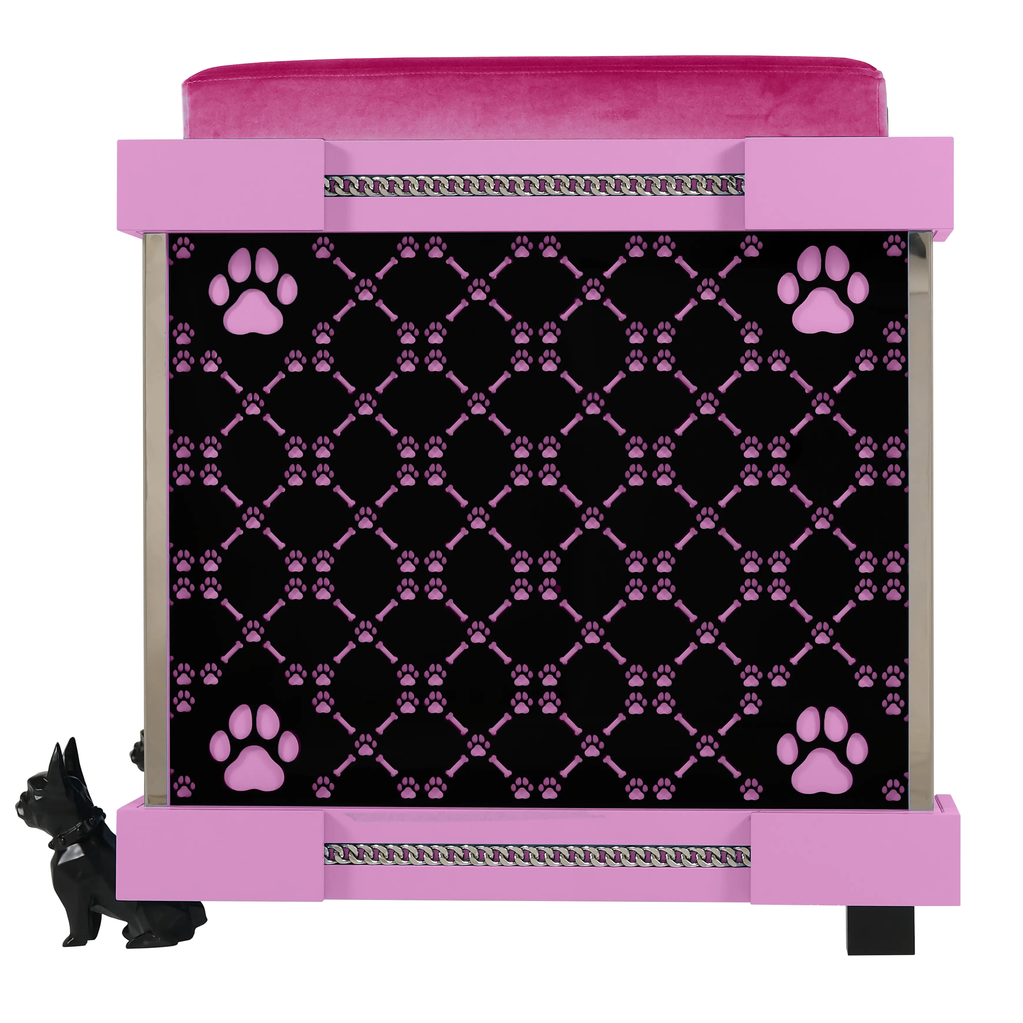 "Modern fashion FUROAR signature pattern on a large breed kennel that icon pets and dogs will love."