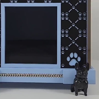 FUROAR Puppy Play luxury dog kennel showcasing sophisticated pet architecture, charming designer details and handcrafted style for exceptional homes.