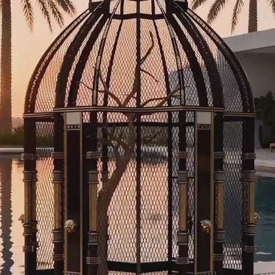 FUROAR Royal Aviary Collection featuring monumental luxury aviaries with majestic architecture, handcrafted detailing and refined finishes for exceptional birds.