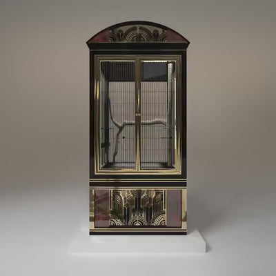 Grand Salon luxury bird cages by FUROAR, combining refined craftsmanship, statement architecture and elegant living spaces for exceptional birds.
