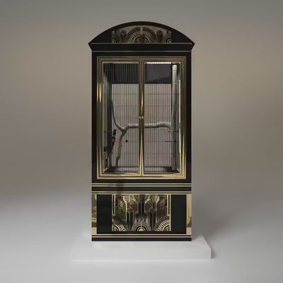 FUROAR Grand Salon designer bird cages showcasing high-end avian architecture, handcrafted details and luxurious statement pieces for prestigious homes and estates.