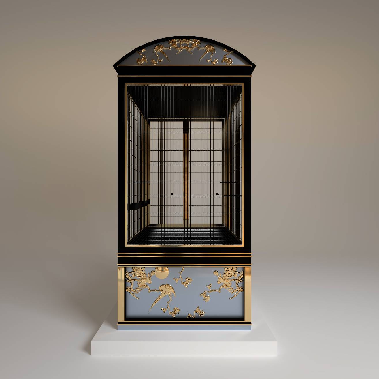 Salon Prive luxury bird manor by FUROAR rear view signature curved roof sophisticated architectural silhouette 