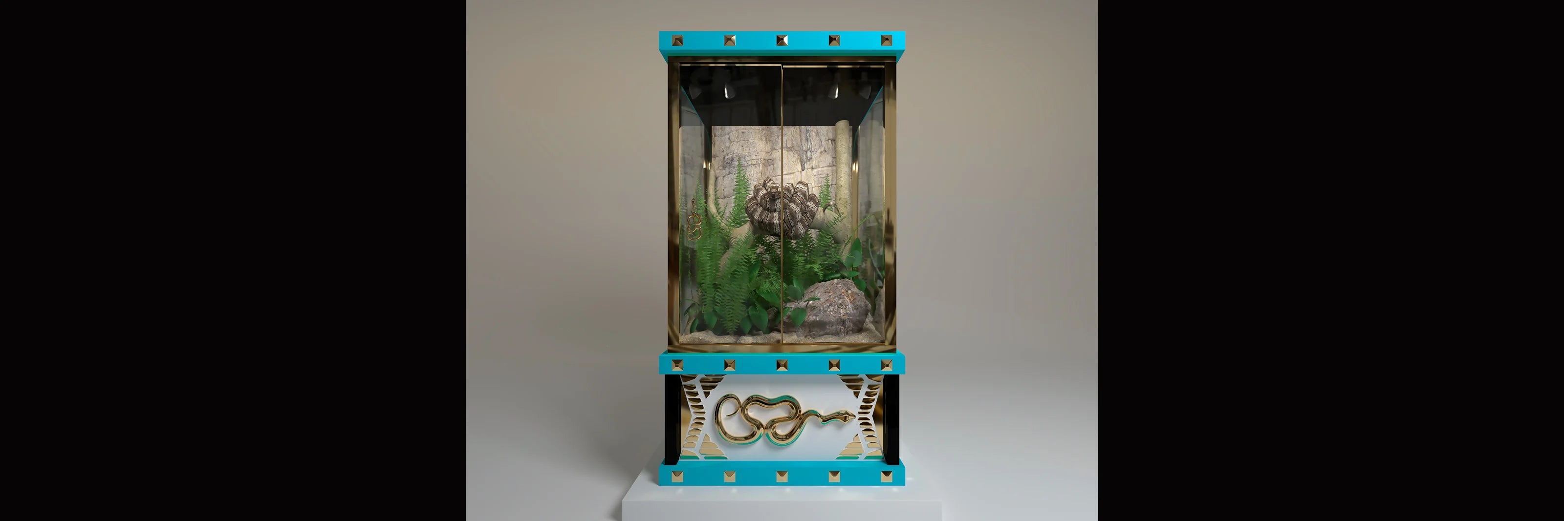 The Forbidden luxury reptile enclosure collection by FUROAR — bespoke commissions for rare reptiles